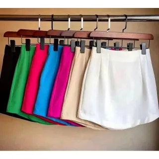 Saia Zara Inspiração Short - Azul