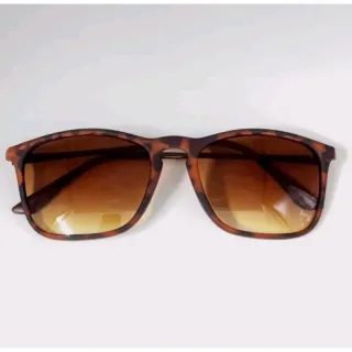 Qualidade Alta Pena Metal Óculos Sol Quadrados Masculinos - Marrom