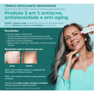 Creme de cuidados para a pele com ácido salicílico - 90ml - Único