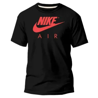 Camiseta Air NK Nikke Masculina/Unisex Preto - Estampa Variada - Preto laranja