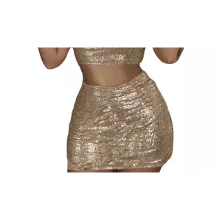 Moda Blogueira: Saia Luxuosa em Paête - Dourado