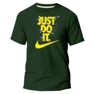 Camisa Unisex Estampa Amarela NK Just Do It - Várias Cores - Preto