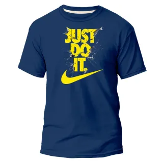 Camisa Unisex Estampa Amarela NK Just Do It - Várias Cores - Preto