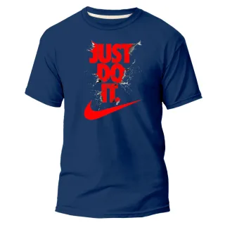 Camisa Masculina Just Do It Várias Cores - Estampa Vermelha - Azul