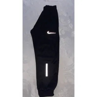 Dry Fit Reflective Calça Masculina - Bolsos e Cordão de Ajuste - Preta