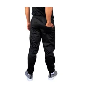Dry Fit Reflective Calça Masculina - Bolsos e Cordão de Ajuste - Preta