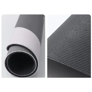 Capacho Antiderrapante Super Absorvente - Secagem Rápida para Banheiro, Varanda e Cozinha - Semicírculo - Cinza