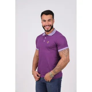 Camiseta Casual Básica Masculina - Promoção Tamanho P/M/G/GG - Roxo