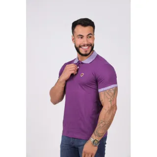 Camiseta Casual Básica Masculina - Promoção Tamanho P/M/G/GG - Roxo