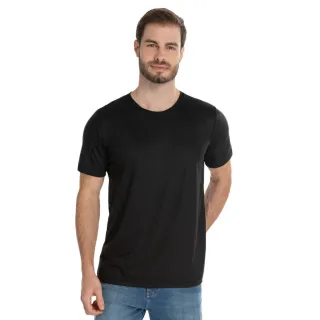 Modelo Premium Básica Camiseta 100% Algodão - Preto