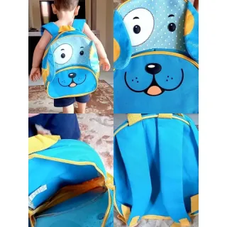 Pequena mochila infantil para passeio ou creche, pet menino menina - Zebra