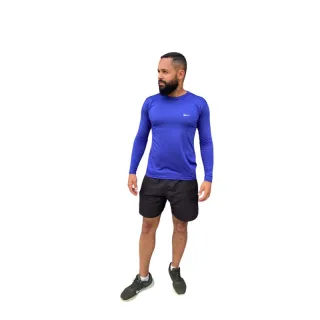 Camisa Térmica Proteção Solar UV50 Blusa Segunda Pele - Azul Royal