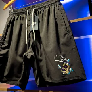 Treino Academia Bermuda Masculina Dri-FIT Grafite Challenger Script - Preto