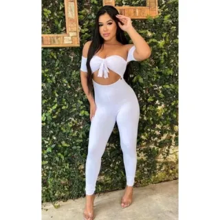 Moda Gringa: Macacão Suplex e Canelado Siganinha - Rosa Pink