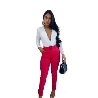 Cinto para Calça Feminina Modeladora de Cintura Alta em Suplex - Calça Suplex azul