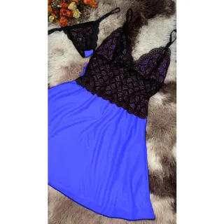 Calcinha Rendada Helanquinha Com Camisola Sem Bojo - Pink