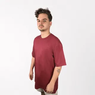 Camiseta Masculina Streetwear Algodão Premium Oversized - Preto