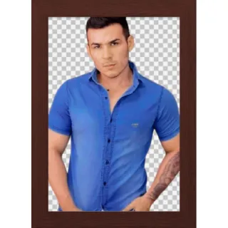 Lycra jeans manga curta com estilo - Preto (Black jeans)