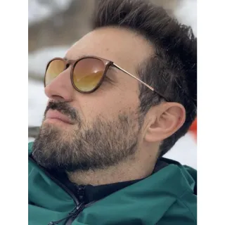 Unissex Vintage Retro Oval Redondo Óculos De Sol Masculino/Feminino Proteção UV400 - Marrom