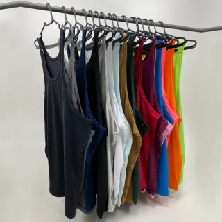 Regata Lisa Algodão Cavada Masculina - Bombey - Preto