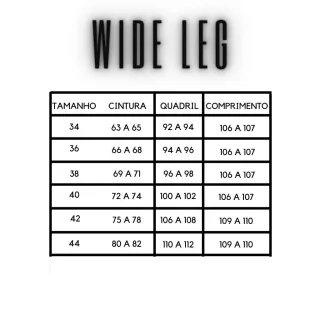 Calça Wide Leg Feminina Cintura Alta em Algodão 100% - Wide Lisa Escura