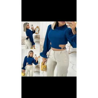 Luxuoso Cropped - Compre Online na Raryel - FUSCIA