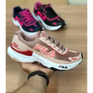 Envio Imediato - Tênis Feminino Recovery Ideal Para Academia Caminhada - Marinho/Pink