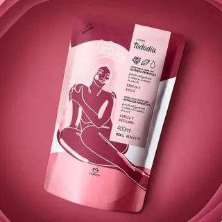 Refil Creme Desodorante Nutritivo para o corpo Tododia - Cereja e Avelã 400ml Natura - Único