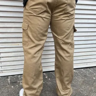Envio Rápido Calça Masculina Cargo Style Track Pants Skate - CARGO PRETA