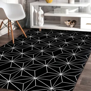 Tapete Premium Antiderrapante Jacquard Geométrico - Atacado Revenda - M1