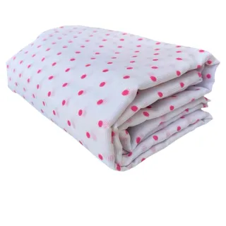 Cobertor Casal Gigante em Várias Cores - Lençol de Bolinha - Verde / Branco