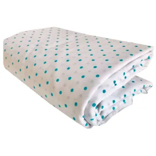 Cobertor Casal Gigante em Várias Cores - Lençol de Bolinha - Verde / Branco