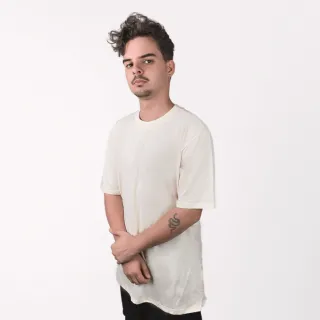 Camiseta Masculina Streetwear Algodão Premium Oversized - Preto