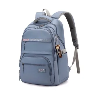 Mochila impermeável unissex grande Jx1436 para escola em nylon - Azul