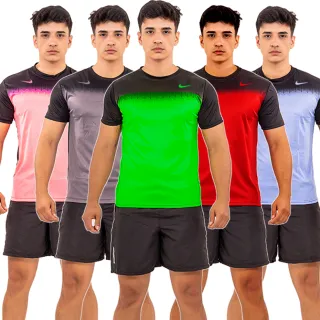 Blusa Camisa Manga Curta Dry Fit Masculino Academia Treino Cross Fit - Verde Florecente