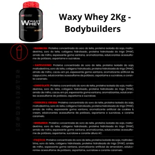 Suplemento para ganho de massa muscular - Whey Protein Waxy Whey Pote 2kg - Baunilha