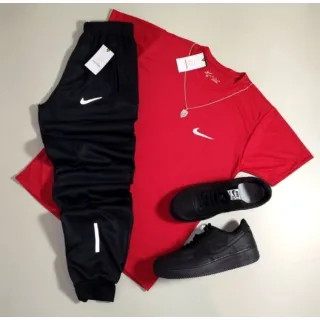 Conjunto Completo Camiseta Dri Fit e Calça Chimpa Refletiva - KIT CINZA