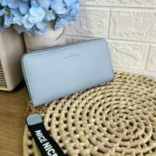 Deluxe Forever Coleção - Carteira Feminina com 2 Zíper - caqui B05