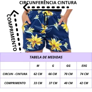 Promoção Verão: Kit 2 Bermudas Estampadas Femininas, Moda Praia - M