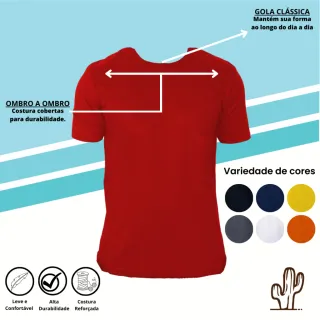 Camisa Masculina e Feminina Algodão Premium 30.1 Camiseta 2023 - Cinza