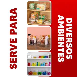 Guarda e Conserva Multiuso Plasutil para Geladeira, Dispensa e Cozinha - Porta ovos 10 x 30