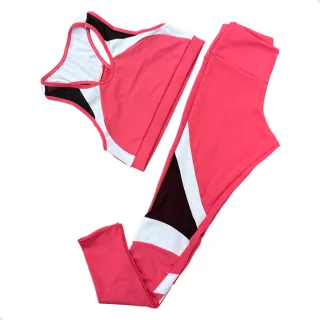 Top sem bojo e legging para academia - Conjunto c95 - Azul