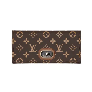 Carteira Premium Feminina Grande - Porta Documentos, RG e CNH - PRETA/XADREZ