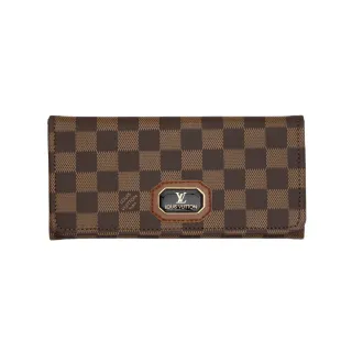 Carteira Premium Feminina Grande - Porta Documentos, RG e CNH - PRETA/XADREZ