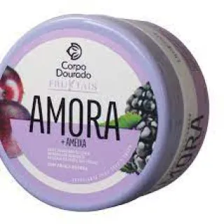 Corpo Dourado Esfoliante Facial e Corporal Fruktais - Morango pote 300g