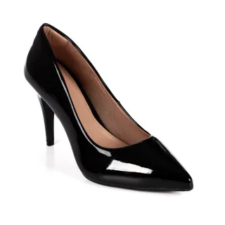 Scarpin Feminino Premium JJOJO Fabiana - Salto Alto Fino Elegante - Avelã
