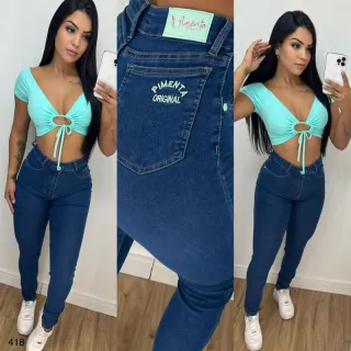 Original oficial sal e pimenta calça jeans com lycra do 34 ao 56 - 01