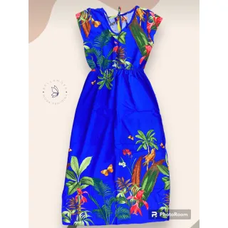 Moda Evangélica Vestido Estampado Manga Curta Viscose Fenda Lateral - estampa 15