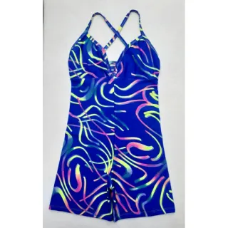 Macaquinho de Academia Feminino Suplex Alcinha Cruzado - Fitness Curto - Ref.002