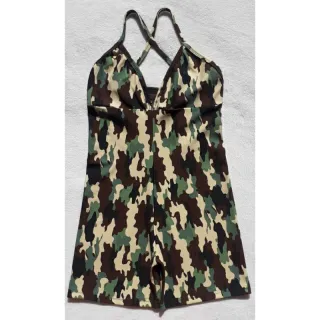 Macaquinho de Academia Feminino Suplex Alcinha Cruzado - Fitness Curto - Ref.002